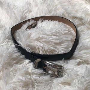*BRIGHTON* Black Leather Belt